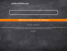 Tablet Screenshot of calofornialifeline.com